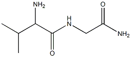 2-amino-N-(2-amino-2-oxoethyl)-3-methylbutanamide Struktur