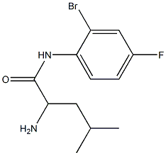  2-amino-N-(2-bromo-4-fluorophenyl)-4-methylpentanamide