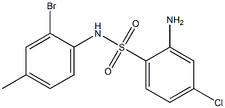 2-amino-N-(2-bromo-4-methylphenyl)-4-chlorobenzene-1-sulfonamide Structure