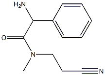 2-amino-N-(2-cyanoethyl)-N-methyl-2-phenylacetamide Structure