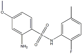 2-amino-N-(2-fluoro-5-methylphenyl)-4-methoxybenzene-1-sulfonamide|