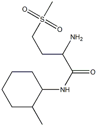  2-amino-N-(2-methylcyclohexyl)-4-(methylsulfonyl)butanamide