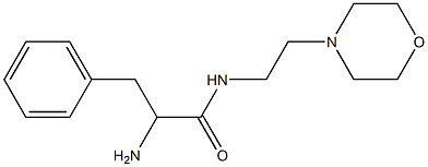 2-amino-N-(2-morpholin-4-ylethyl)-3-phenylpropanamide Struktur