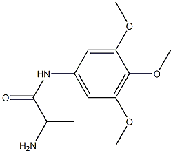 2-amino-N-(3,4,5-trimethoxyphenyl)propanamide,,结构式