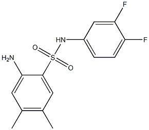 2-amino-N-(3,4-difluorophenyl)-4,5-dimethylbenzene-1-sulfonamide