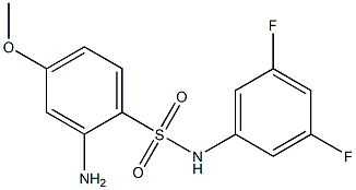 2-amino-N-(3,5-difluorophenyl)-4-methoxybenzene-1-sulfonamide