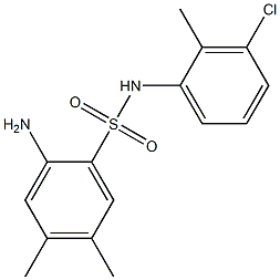 2-amino-N-(3-chloro-2-methylphenyl)-4,5-dimethylbenzene-1-sulfonamide