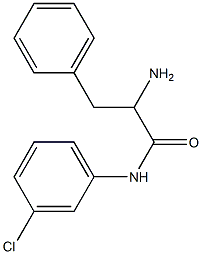 2-amino-N-(3-chlorophenyl)-3-phenylpropanamide Struktur