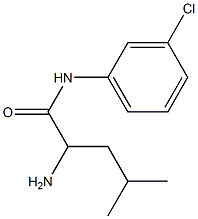 2-amino-N-(3-chlorophenyl)-4-methylpentanamide Structure