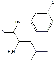 2-amino-N-(3-chlorophenyl)-4-methylpentanamide|