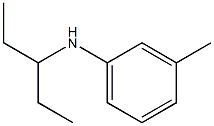 3-methyl-N-(pentan-3-yl)aniline Struktur