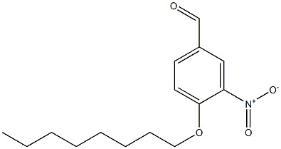 3-nitro-4-(octyloxy)benzaldehyde,,结构式