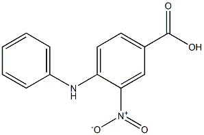 3-nitro-4-(phenylamino)benzoic acid 化学構造式