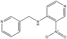 3-nitro-N-(pyridin-3-ylmethyl)pyridin-4-amine,,结构式