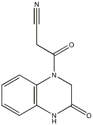 3-oxo-3-(3-oxo-1,2,3,4-tetrahydroquinoxalin-1-yl)propanenitrile Structure