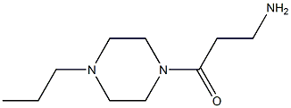 3-oxo-3-(4-propylpiperazin-1-yl)propan-1-amine,,结构式