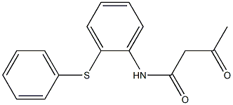 3-oxo-N-[2-(phenylsulfanyl)phenyl]butanamide Structure