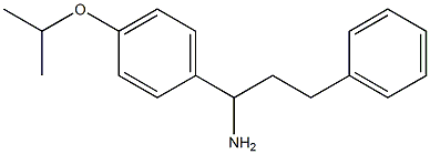 3-phenyl-1-[4-(propan-2-yloxy)phenyl]propan-1-amine,,结构式