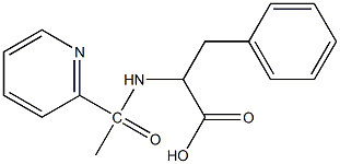 3-phenyl-2-[1-(pyridin-2-yl)acetamido]propanoic acid Structure