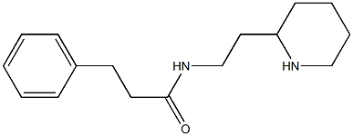 3-phenyl-N-(2-piperidin-2-ylethyl)propanamide Struktur