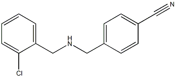 4-({[(2-chlorophenyl)methyl]amino}methyl)benzonitrile 化学構造式