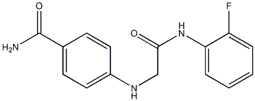 4-({[(2-fluorophenyl)carbamoyl]methyl}amino)benzamide