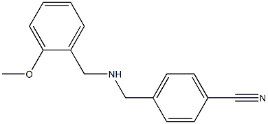 4-({[(2-methoxyphenyl)methyl]amino}methyl)benzonitrile,,结构式