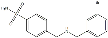 4-({[(3-bromophenyl)methyl]amino}methyl)benzene-1-sulfonamide Struktur