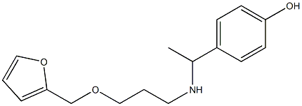 4-(1-{[3-(furan-2-ylmethoxy)propyl]amino}ethyl)phenol