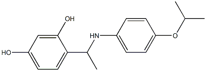 4-(1-{[4-(propan-2-yloxy)phenyl]amino}ethyl)benzene-1,3-diol