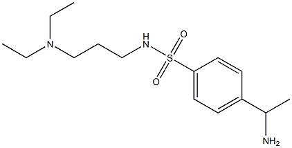 4-(1-aminoethyl)-N-[3-(diethylamino)propyl]benzene-1-sulfonamide