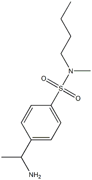 4-(1-aminoethyl)-N-butyl-N-methylbenzene-1-sulfonamide 结构式