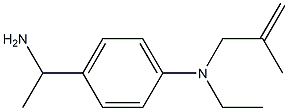 4-(1-aminoethyl)-N-ethyl-N-(2-methylprop-2-en-1-yl)aniline 结构式