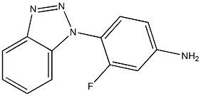 4-(1H-1,2,3-benzotriazol-1-yl)-3-fluoroaniline Struktur