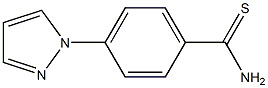 4-(1H-pyrazol-1-yl)benzene-1-carbothioamide,,结构式