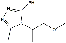 4-(1-methoxypropan-2-yl)-5-methyl-4H-1,2,4-triazole-3-thiol,,结构式