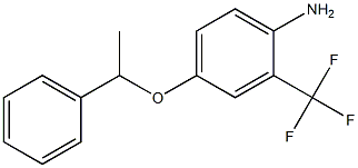 4-(1-phenylethoxy)-2-(trifluoromethyl)aniline 化学構造式