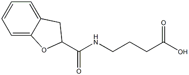 4-(2,3-dihydro-1-benzofuran-2-ylformamido)butanoic acid Struktur