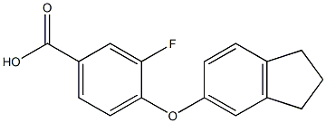 4-(2,3-dihydro-1H-inden-5-yloxy)-3-fluorobenzoic acid