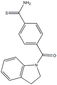  4-(2,3-dihydro-1H-indol-1-ylcarbonyl)benzenecarbothioamide