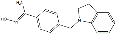 4-(2,3-dihydro-1H-indol-1-ylmethyl)-N'-hydroxybenzenecarboximidamide|