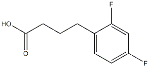 4-(2,4-difluorophenyl)butanoic acid 化学構造式