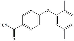4-(2,5-dimethylphenoxy)benzene-1-carbothioamide 结构式