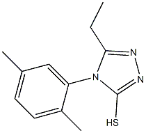 4-(2,5-dimethylphenyl)-5-ethyl-4H-1,2,4-triazole-3-thiol,,结构式