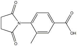 4-(2,5-dioxopyrrolidin-1-yl)-3-methylbenzoic acid 结构式