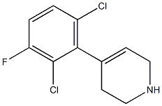 4-(2,6-dichloro-3-fluorophenyl)-1,2,3,6-tetrahydropyridine 化学構造式