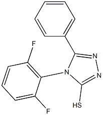 4-(2,6-difluorophenyl)-5-phenyl-4H-1,2,4-triazole-3-thiol 结构式