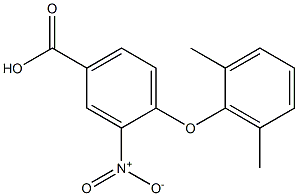 4-(2,6-dimethylphenoxy)-3-nitrobenzoic acid 结构式