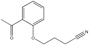 4-(2-acetylphenoxy)butanenitrile Structure