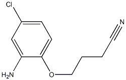 4-(2-amino-4-chlorophenoxy)butanenitrile,,结构式
